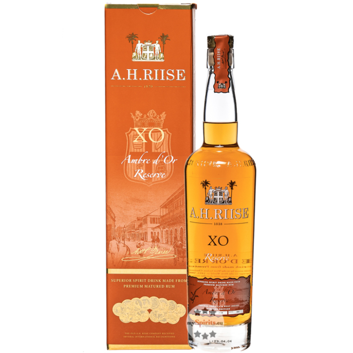 A.H. Riise: XO Reserve Ambre d'Or / 42 % vol / 0,7 Liter-Flasche