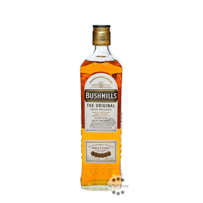 Bushmills 1608 Original Irish Whiskey Smooth & Mellow Triple Distilled / 40 % Vol. / 0,7 Liter-Flasche