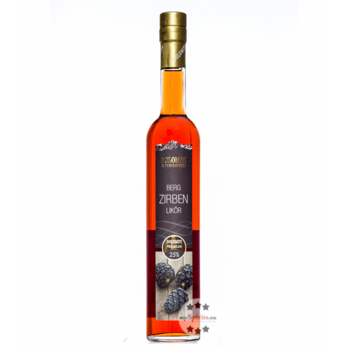 Dolomiti Bergzirben Likör / 25 % vol. / 0,5 Liter-Flasche