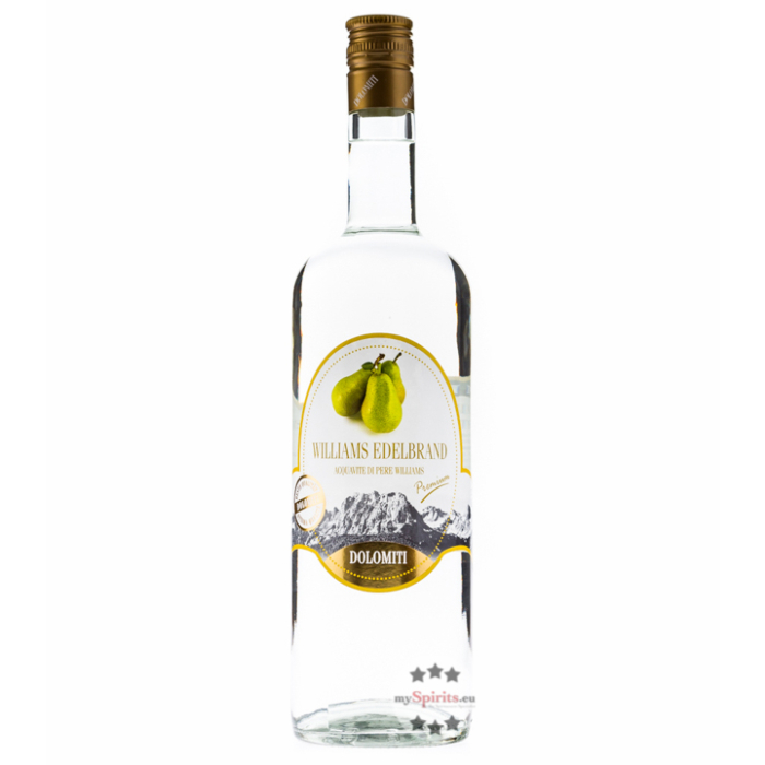 Dolomiti: Williams-Birnen Edelbrand / 40% Vol. / 1,0 Liter - Flasche