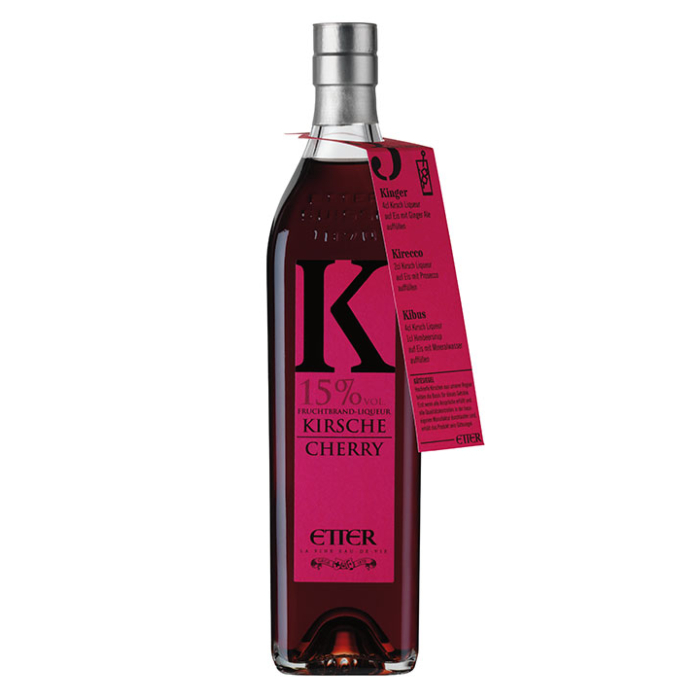 Etter Kirsche - Kirschlikör mit echtem Fruchtbrand / 15 % vol. 0,35 Liter-Flasche