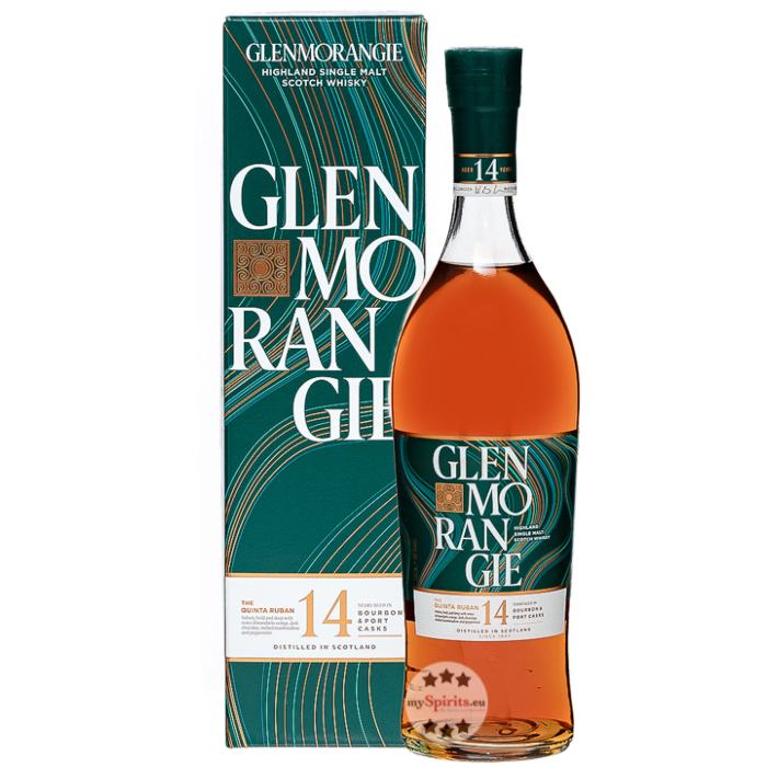 Glenmorangie The Quinta Ruban 14 Years Port Cask Finish Single Malt Whisky / 46 % Vol. / 0,7 Liter-Flasche in Geschenkbox