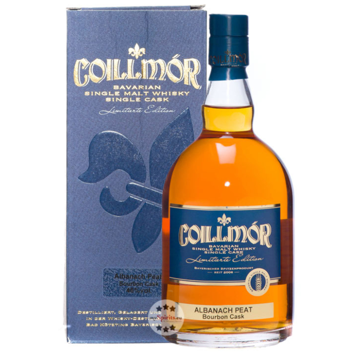 Liebl: Coillmor Albanach Peat Bourbon Cask Single Malt Whisky / 46 % Vol. / 0,7 Liter-Flasche in Geschenkkarton