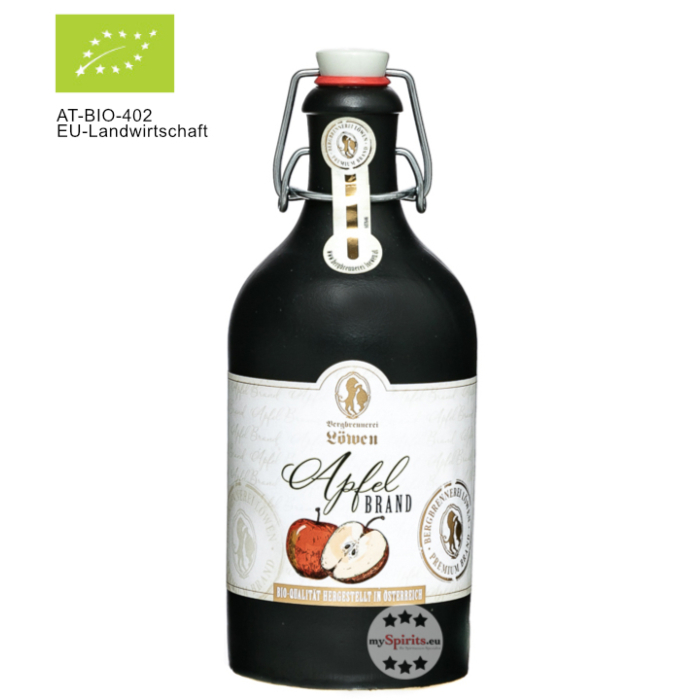 Löwen Apfelbrand Bio / 40 % vol / 0,5 Liter-Flasche