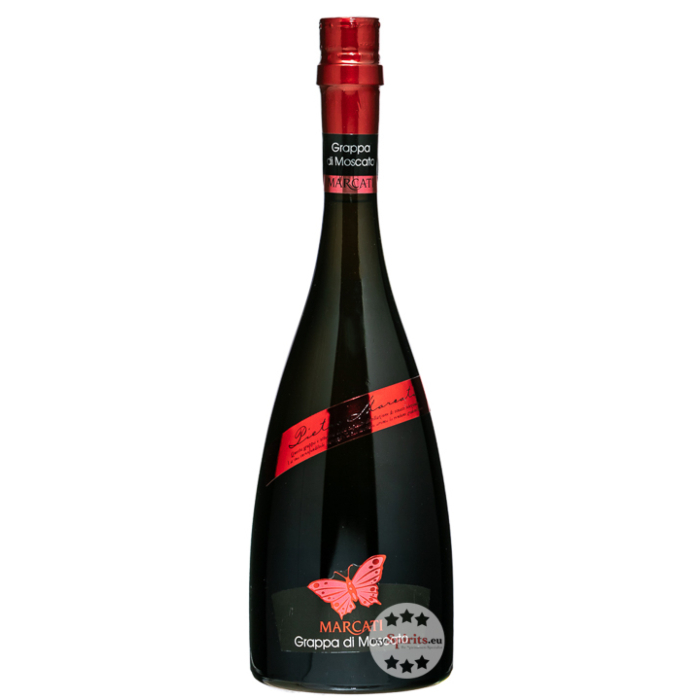 Marcati Grappa di Moscato Le Farfalle / 40 % vol / 0,7 Liter-Flasche