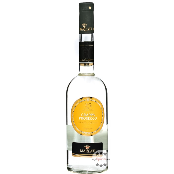 Marcati: Grappa Prosecco Distillatio di Vinaccia / 40 % vol / 0,7 Liter-Flasche