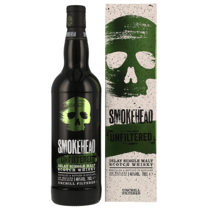 Smokehead Unfiltered Islay Single Malt Scotch Whisky / 46 % vol / 0,7 Liter-Flasche
