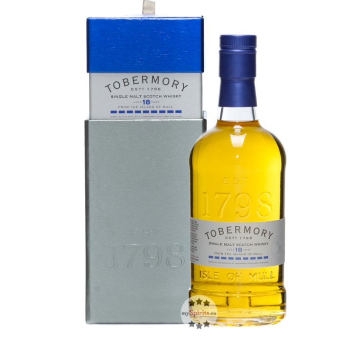 Tobermory 18 Jahre Single Malt Whisky / 46,3 % Vol. / 0,7 Liter-Flasche