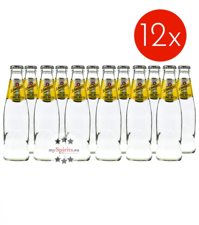 12 x Schweppes Indian Tonic Water (0,2 L) inkl. 1,20€ Pfand