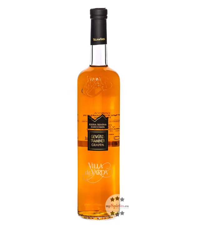 Villa de Varda: Grappa Riserva Gewürztraminer / 40 % Vol. / 0,7 Liter-Flasche
