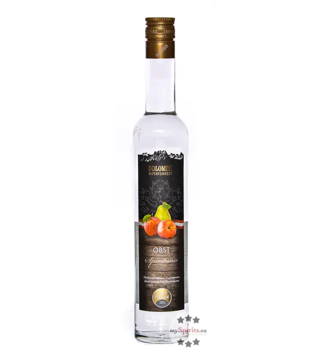 Dolomiti Obstschnaps / 38 % Vol. / 0,5 Liter-Flasche