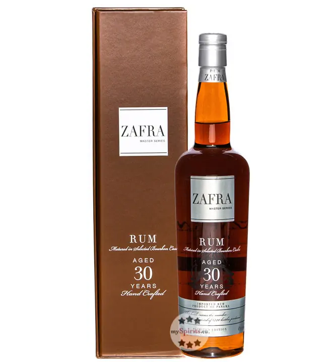 Zafra Rum: 30 Jahre Master Series Rum / 40 % Vol. / 0,7 Liter-Flasche in Geschenkbox