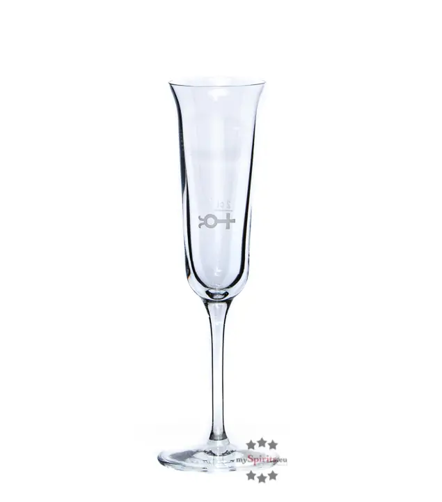 Nonino: Flute Grappaglas mit Stiel / 2 cl Eichstrich /  ca. 100 ml / Ø ca. 7 cm / H: ca. 20 cm