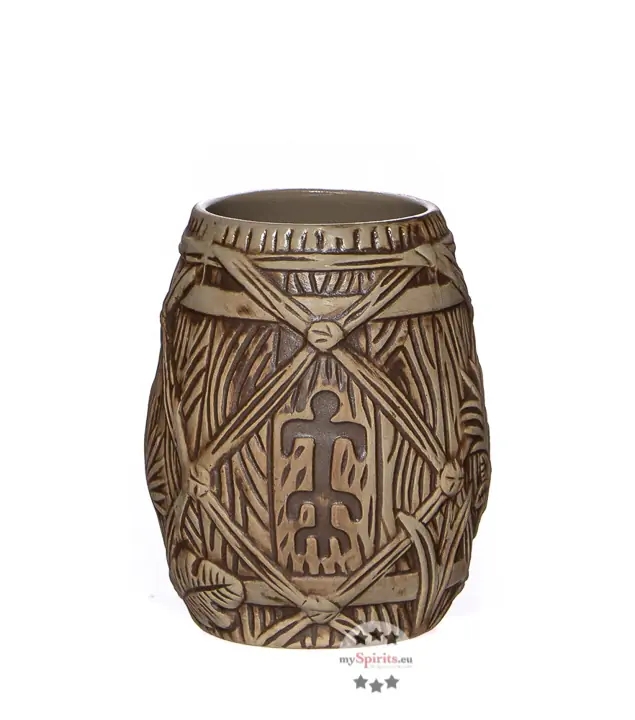 Plantation Rum Tiki Mug Tonbecher (Trinkglas) / ca. 350 ml / Ø ca. 9 cm / H: ca. 11,5 cm