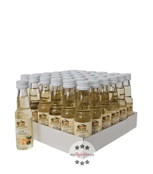 36 x Prinz Alte Marille Mini / 41 % vol / 36 x 0,02 Liter-Flasche