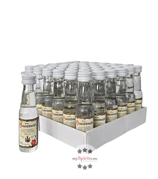 36 x Prinz Hausschnaps mit Marille Mini / 34 % vol / 36 x 0,02 Liter-PET-Flasche