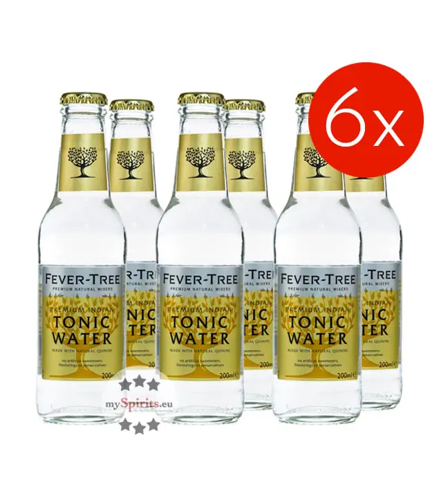 6 x Fever-Tree Premium Indian Tonic Water (0,2 L) inkl. 0,90 € Pfand