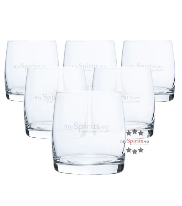 mySpirits Gin Glas Sechserpack – 6 Tasting-Gläser für Gin