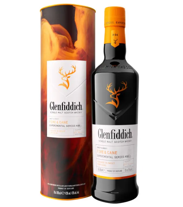 Glenfiddich Fire & Cane Experimental Series Single Malt Scotch Whisky / 43 % Vol. / 0,7 Liter-Flasche in GP