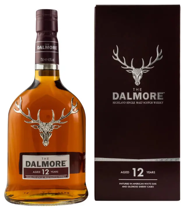 The Dalmore 12 Jahre Highland Single Malt Scotch Whisky / 40 % Vol. / 0,7 Liter-Flasche in  Geschenkverpackung
