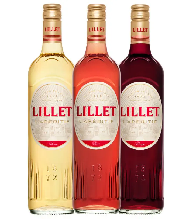 Lillet 3er-Set Blanc, Rose und Rouge Weinaperitif / 17 % Vol. / 3 x 0,75 Liter-Flasche