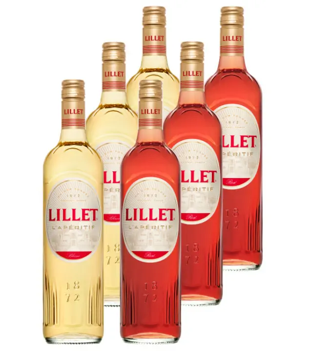 Lillet 6er Mischpaket je 3 x Lillet Blanc & Rosé / 17 % Vol. / 6 x 0,75 Liter-Flasche