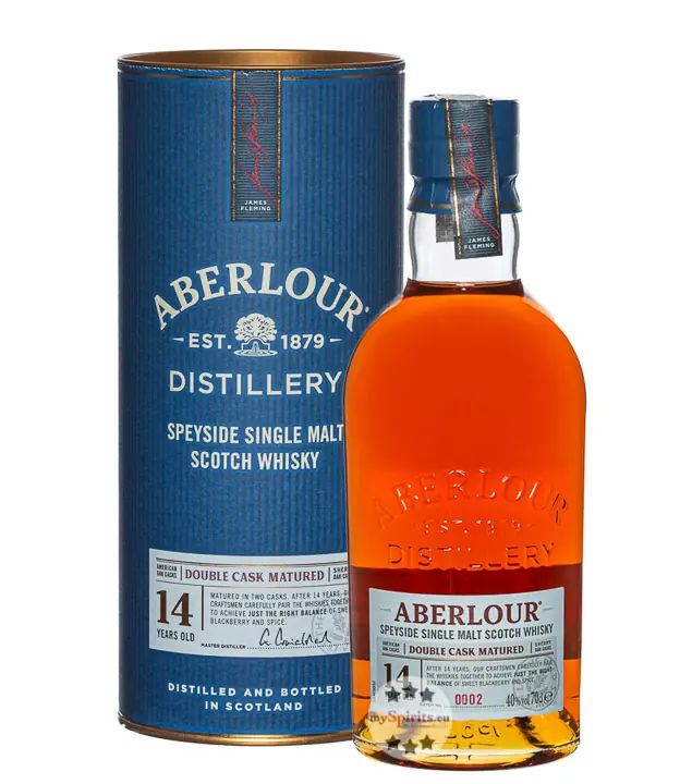 Aberlour 14 Jahre Double Cask Matured Speyside Single Malt Scotch Whisky / 40 % Vol. / 0,7 Liter-Flasche in Geschenkdose