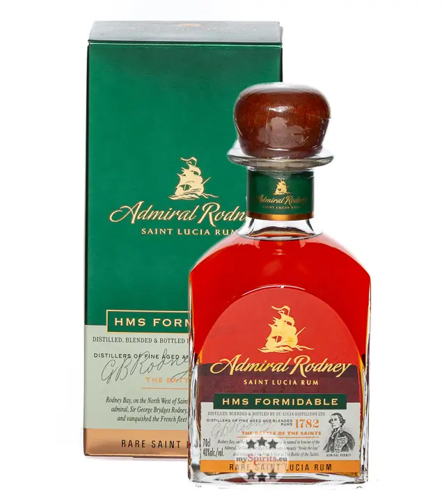 Admiral Rodney HMS Formidable Saint Lucia Rum / 40 % Vol. / 0,7 Liter-Flasche in Geschenkkarton