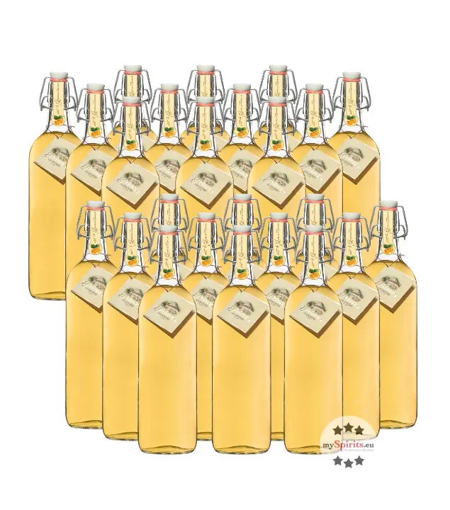 24 x Prinz: Alte Marille im Holzfass gereift / 41 % Vol. / 24 x 1,0 Liter-Flasche
