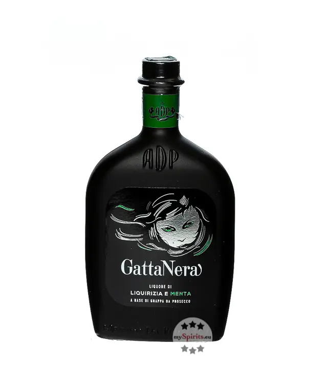 Andrea da Ponte Gatta Nera Liquore di Liquirizia e Meta / 19 % Vol. / 0,5 Liter-Flasche