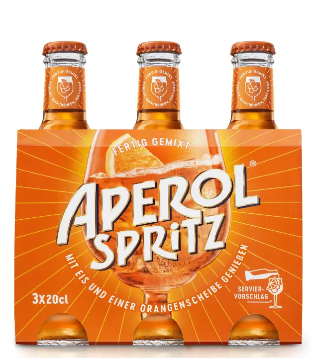 Aperol Spritz RTD 3er-Set / 10,5 % vol / 3 x 0,2 Liter-Flasche
