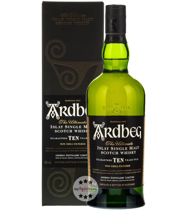 Ardbeg Ten 10 Jahre Islay Single Malt Scotch Whisky / 46 % Vol. / 1,0 Liter-Flasche in Geschenkbox