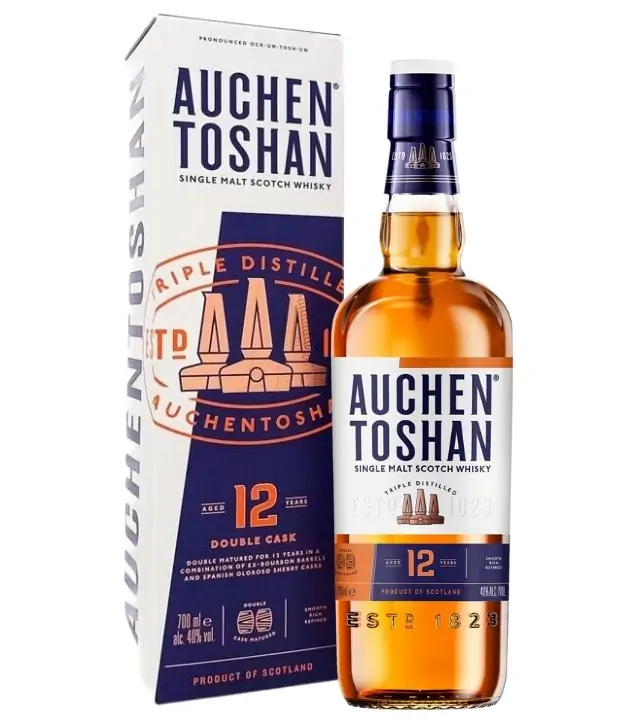 Auchentoshan 12 Jahre Lowland Single Malt Scotch Whisky / 40 % Vol. / 0,7 Liter-Flasche in Geschenkkarton