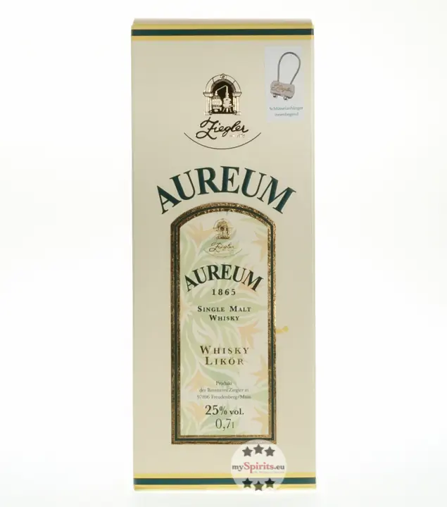Ziegler Aureum Whisky Likör 1865 Single Malt Whisky / 25 % vol. / 0,7 Liter-Flasche