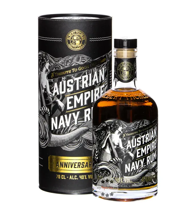 Austrian Empire Navy Rum Anniversary / 40 % Vol. / 0,7 Liter-Flasche in Geschenkdose