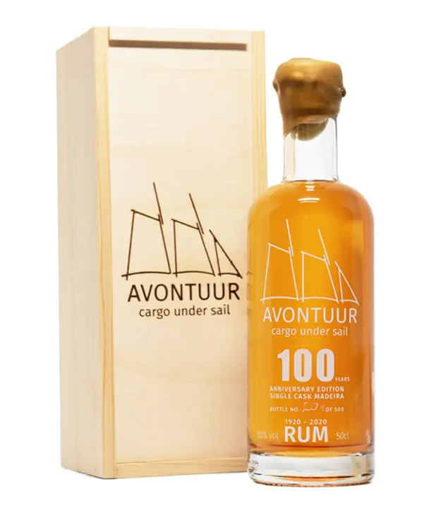 Avontuur 100 Years Anniversary Ed. Single Cask Madeira Rum / 50 % Vol. / 0,5 Liter-Flasche in Holzbox