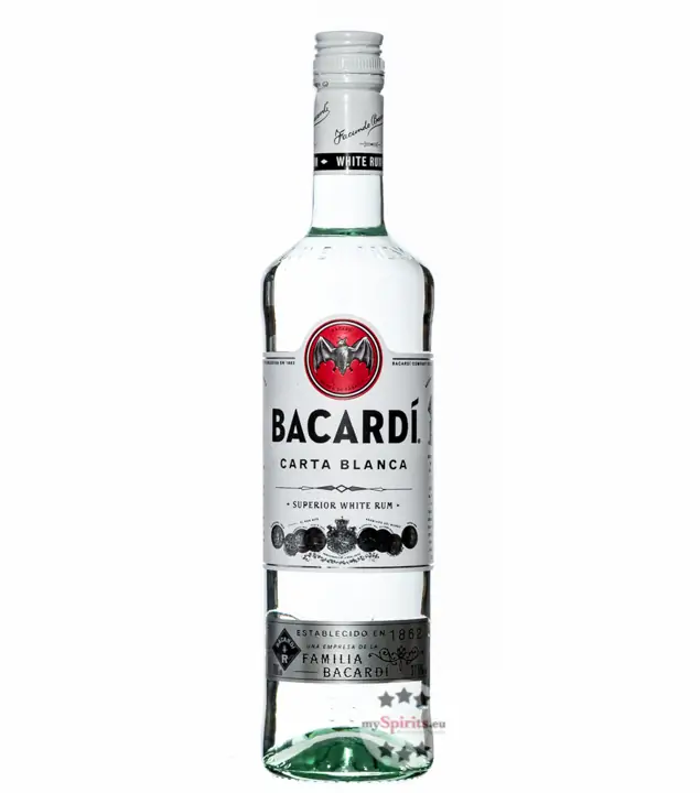 Bacardi Rum Carta Blanca Superior White Rum / 37,5 % Vol. / 0,7 Liter-Flasche