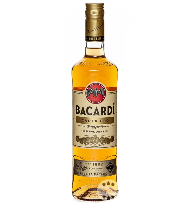 Bacardi Carta Oro Superior Gold Rum / 37,5% Vol. / 0,7 Liter-Flasche