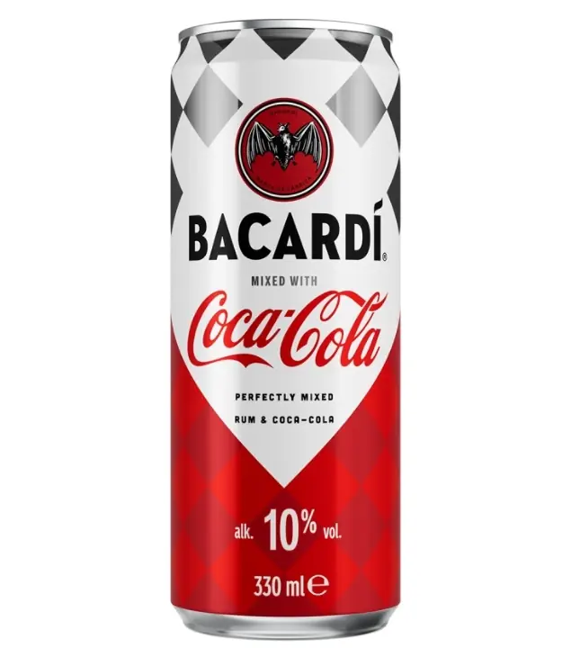 Bacardi Rum & Coca Cola RTD / 10 % vol / 0,33 Liter-Dose inkl. 0,25 € Pfand