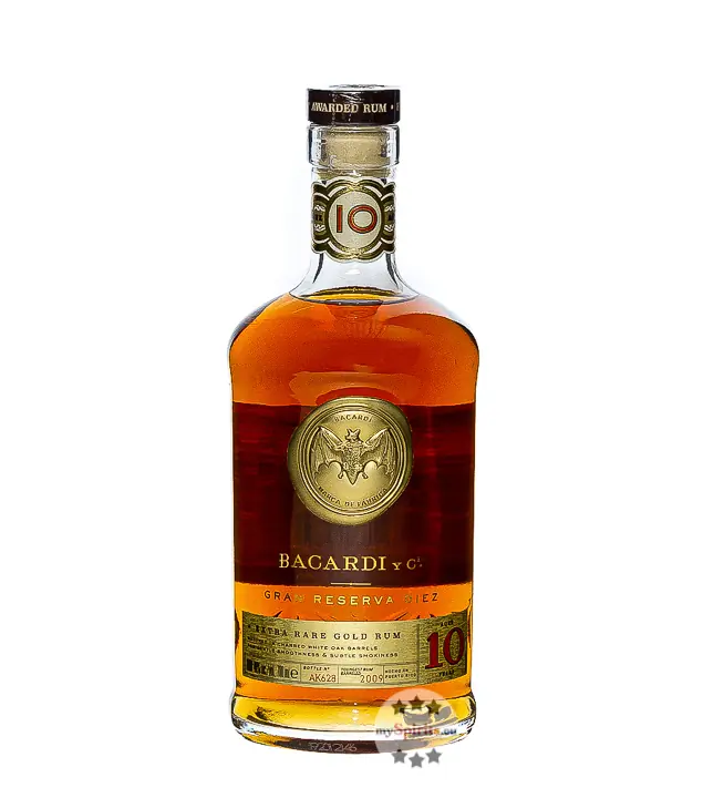 Bacardi Gran Reserva Diez Extra Rare Gold Rum 10 Jahre / 40 % Vol. / 0,7 Liter-Flasche