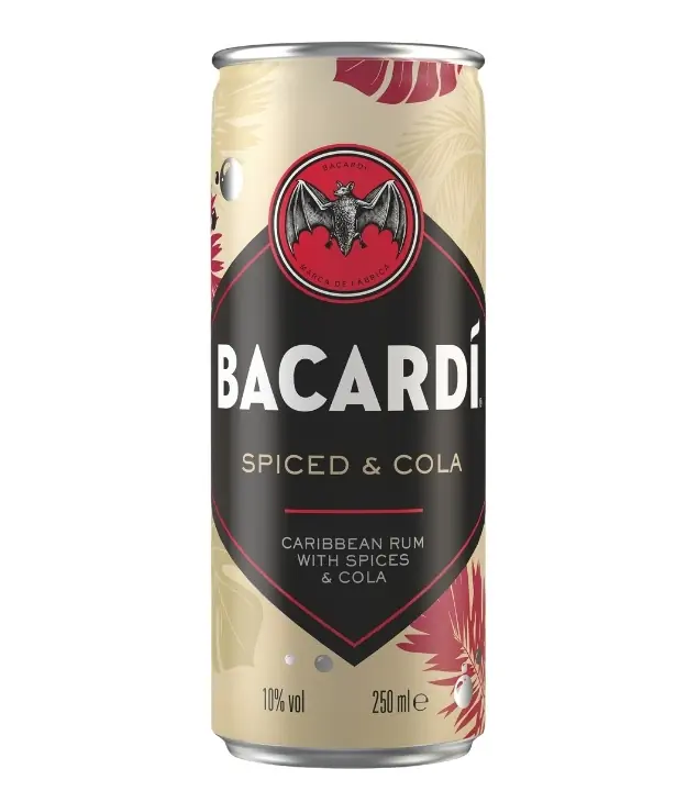 Bacardi Spiced & Cola RTD / 10 % vol / 0,25 Liter-Dose inkl. 0,25 € Pfand