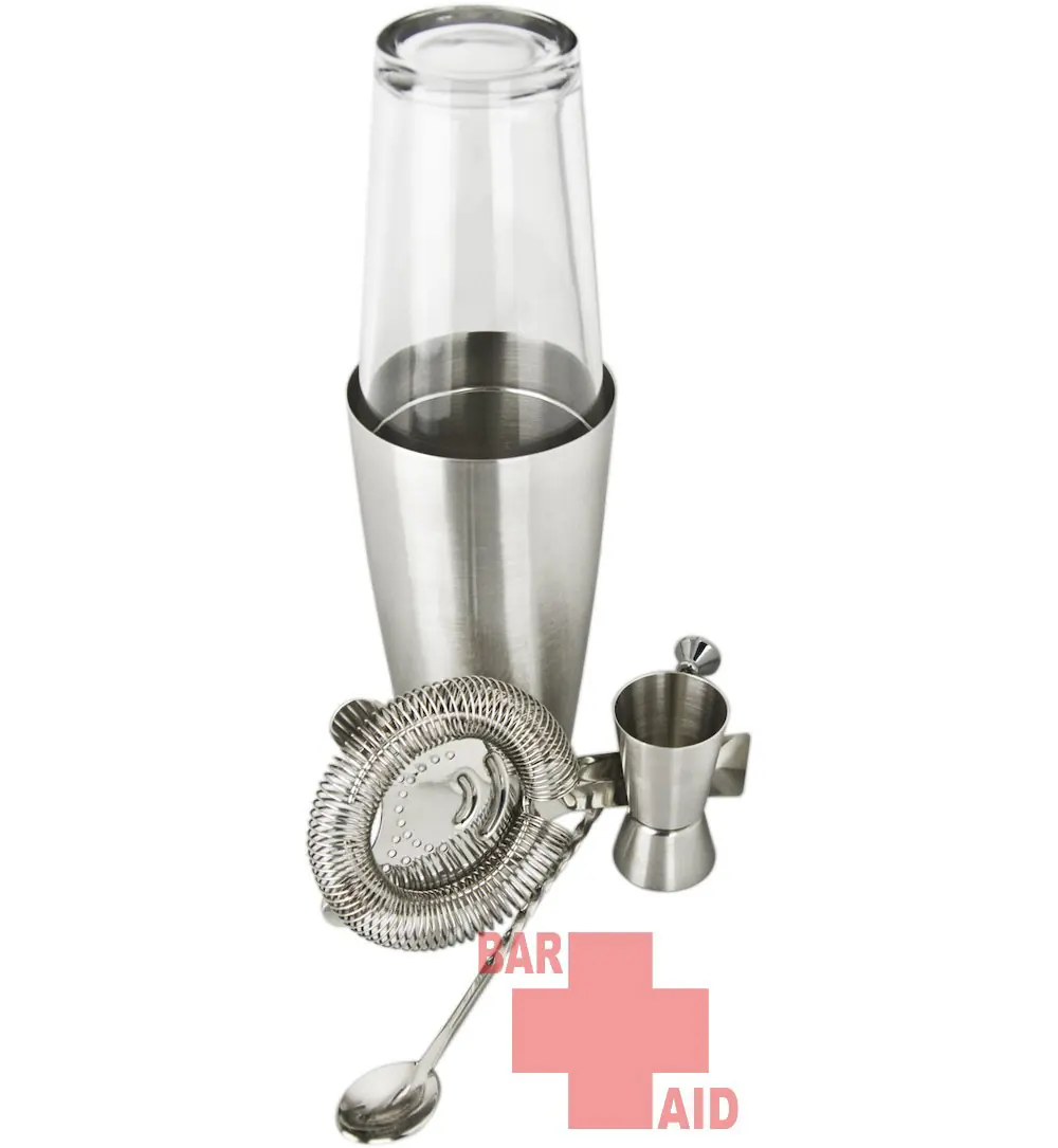 Bar Aid Starter-Set Boston Shaker Deluxe