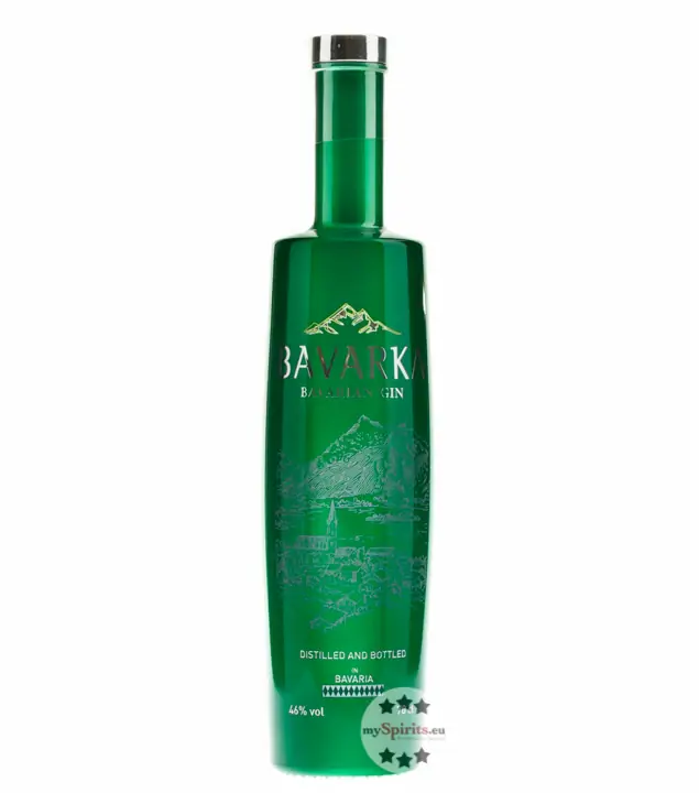 Bavarka Gin – Bavarian Gin, Distilled Gin by Lantenhammer / 46 % vol. / 0,7 Liter-Flasche