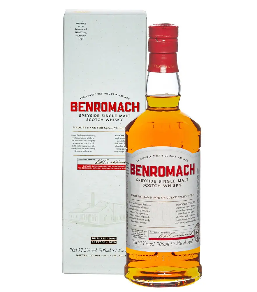 Benromach Vintage Cask Strength 2010 Batch 01 Single Malt Whisky / 58,5 % Vol. / 0,7 Liter in Geschenkbox