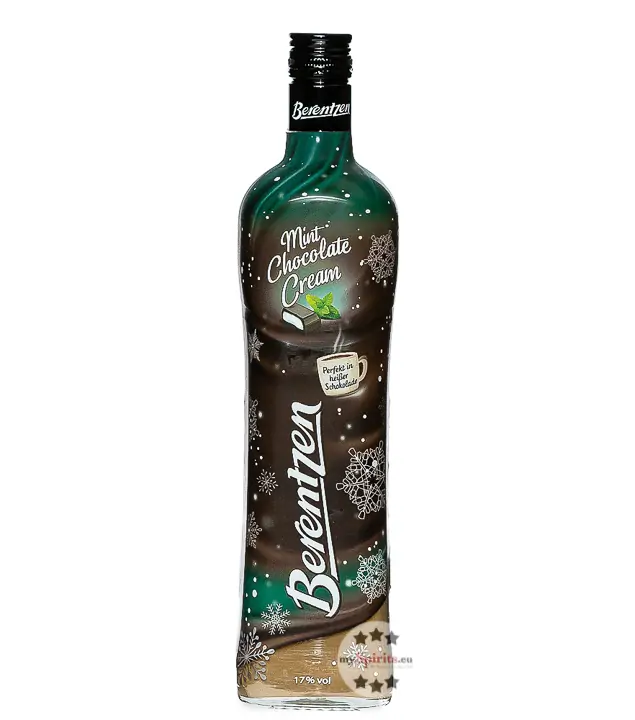 Berentzen: Mint Chocolate Cream Likör Winter Edition / 17 % Vol. / 0,7 Liter-Flasche
