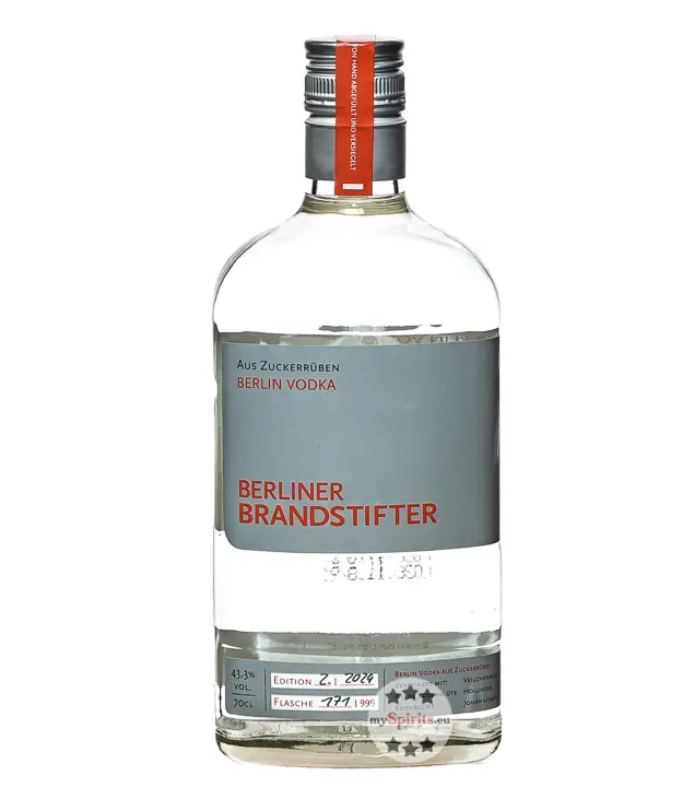Berliner Brandstifter Berlin Vodka / 43,3 % Vol. / 0,7 Liter-Flasche