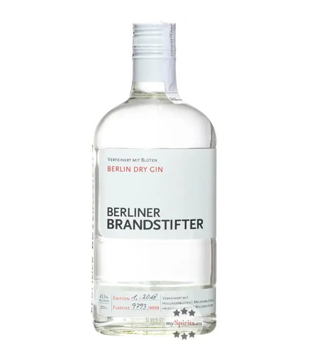 Berliner Brandstifter Gin / 43,3 % Vol. / 0,7 Liter-Flasche