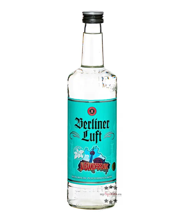 Schilkin Berliner Luft Pfefferminzlikör / 18 % vol / 0,7 Liter-Flasche