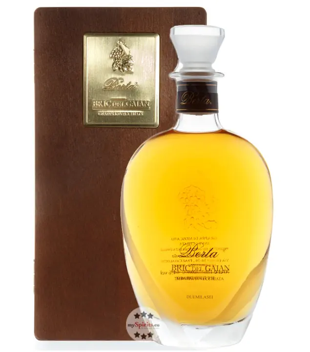 Berta Grappa Bric del Gaian in der Holzkiste/ 43% Vol. / 0,7 Liter 