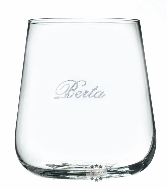 Destillerie Berta Grappa Riserve Tumbler – Schwenkglas ohne Stiel / ca. 350 ml / Ø ca. 8,5 cm / H: ca. 10 cm